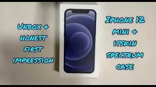 Unbox, First impression & honest opinion on the iPhone 12 mini. Itskins spectrum clear case.