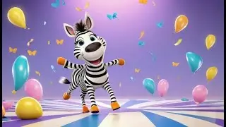 Zara Zebra Wears Red Shoes | Fun Animal Song for Kids | Sing and Dance Along