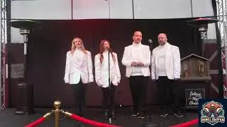 Merry Carolers at Christmas Kentucky Kingdom North Star Stage
