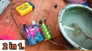 water level indicator with buzzer Circuit🔥सुपर सेंसेटिव Water Level indicator using Arduino uno
