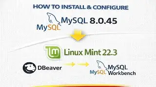 Install & configure MySQL 8.0.45 on Linux Mint 22.3 & connect from DBeaver & Workbench|2026 Update