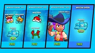 Claiming ALL Brawlidays Rewards And Update Freebies In Brawl Stars! (2022)