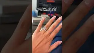 A little dawn soap does the trick! #wedding #weddingring #diamondring #diamonds