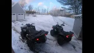 ATV Shootout in the snow! Polaris VS CFMoto