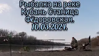 Ловим американского сома на реке Кубань станица Фëдоровская 10.03.2024.