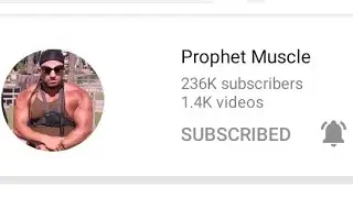 subscribe to prophet muscle we at 250k subscriber need 1M join the movement now #prophetmuscle