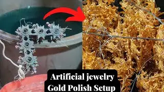 Artificial jewelry Gold Polish Setup 😱 how to  jewelry polishing