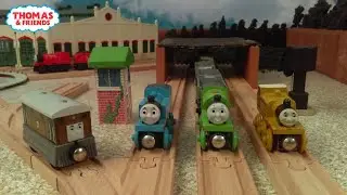 Stepney Gets To Pull Cars | Train Stops Play | Thomas & Friends Clip Remake