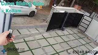 Curve Sliding Gate Automatic installed at Kavanadu, Kollam | Sliding Gate Automation 📞8304884072