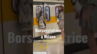 Ogni giorno, a Milano, si contano numerosi furti e borseggi. In azione,🙈🙈