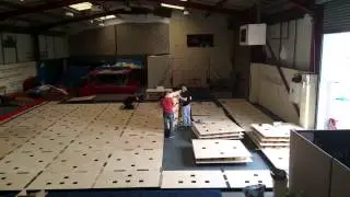 Fitting of our new floor!!! #gymnastics #acro #cheerleading #floor #squadgoals #dreamcometrue
