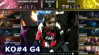 UOL vs SPY - Game 4 | Knockouts Play-Ins S9 LoL Worlds 2019 | Unicorns of Love vs Splyce G4
