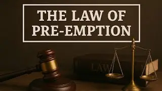 Law of Pre-Emption and it&rsquo;s enforcement 