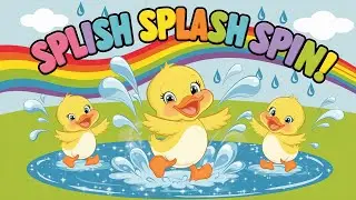 Splish Splash Spin 🐤 | Fun Duck Song for Kids | Dance, Splash & Learn with Ducky!