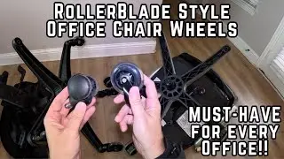 Replacement Rollerblade Style Office Chair Wheels - Install and Review