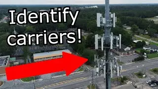 How to identify carriers on towers! (BASIC) - Verizon, T-Mobile, and AT&T