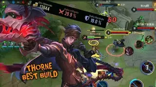 THORNE BEST BUILD OP in SOLO Q!!!!! ~AoV~Li&ecirc;n Q&uuml;an Mobile~