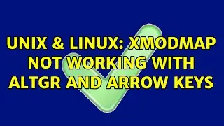 Unix & Linux: xmodmap not working with AltGr and arrow keys