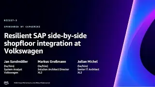 AWS re:Invent 2023 - Resilient SAP side-by-side shop floor integration at Volkswagen (BIZ227)