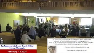 Our Redeemer's Lutheran Church - Transfiguration of Our Lord  February 15 2026