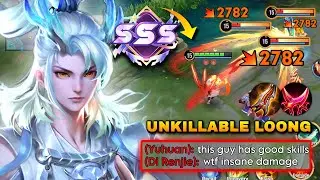 SSS! TOP ASIA LOONG IS UNKILLABLE WITH THIS BROKEN ATTACK SPEED IN RANK! | LOONG BUILD & ARCANA