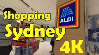 Shopping Aldi, Sydney, Australia - 4K