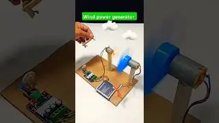 This Mini Wind Power Generator Actually Works ⚡| DIY Windmill Experiment #Shorts #generator #dcmotor
