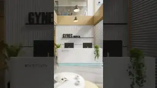 Gynec Hospital design | Hospital Reception area . #hospitaldesign  #healthcareinteriors #architectue
