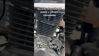 sonido del pist&oacute;n y cilindro mire la c&aacute;mara que le metimos al motor. #mecanico #tikormotos  #shorts