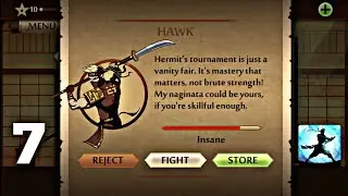 Shadow Fight 2 Special Edition | Gameplay Walkthrough Part 7 | Challenger Hawk - Naginata