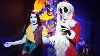 Jack Skellington as Sandy Claws with Sally Meet & Greet at Mickey's Very Merry Christmas Party 2019