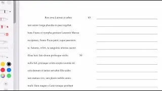 The Aeneid Book 7 Lines 45-49 (AP Latin Series #1)