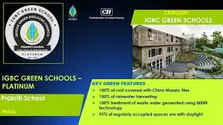 IGBC Certified Green School Projects - 2021