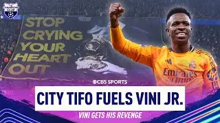 Vinicius Junior MOTIVATED by Man City tifo | COSTLY Ederson mistakes | Real Madrid up after 1st leg