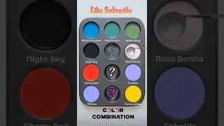 💛💙🌌❤️ Cosmic Color Symphony &mdash; Night Meets Bright! 🌠Cerulean + Night Sky + Rosa Bonito + Red + Yellow