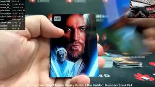 31.12.2025 2025 Topps Star Wars Chrome Galaxy Hobby 2 Box Random Numbers Break #24