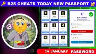 b25 cheats password today🔑 free fire B25 chat new password🔑 14 january new password b25 cheats
