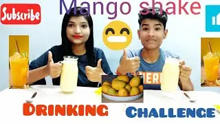 2 LITER MANGO SHAKE DRINKING CHALLENGE ||Aam Ras drinking challenge | Food challenge | Food India.