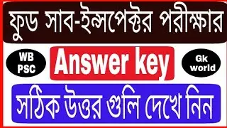 Food SI Answer key