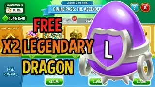 Get Free 2 Legendary Dragon From Divine Pass : Ascended ! Dragon City
