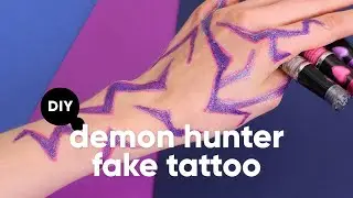DIY Demon Hunter Fake Tattoo