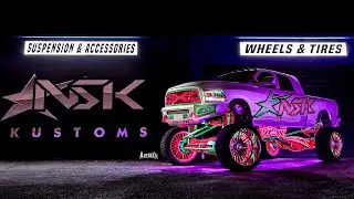 This Truck GLOWS IN THE DARK!!! Riff Raff Built by NSK Kustoms!