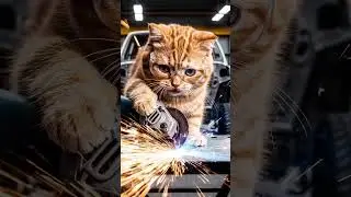 Cat Car Repair Adventure 🚗🐱 | Funny Fix-It Moments for Kids #Shorts