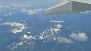 Picture taken from aeroplane ✈️ while it was crossing Alberta...Rocky mountain #mountains #travel 