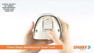 CLIPSAL WSC227-GY | SINGLE WEATHERPROOF POWER POINT 10AMP IP53