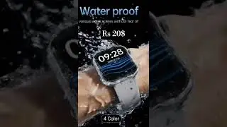 Rs 20$ Waterproof Smart Watch, Full Touch Screen Display, with Messages, Answer Calls #smartwatch