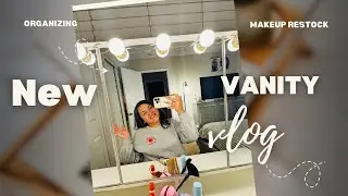 I got a new vanity🤪 | Organization🫶🏼 | This is going to change my makeup routine 💕 | So thankful🔑| 