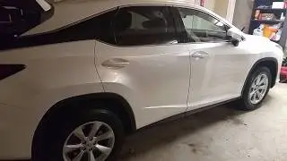 Lexus RX350: fitting rear-facing child seats, trunk space, seat space, used vs. new overview.