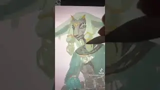 Painting Rauru - Zelda Tears Of The Kingdom Fan Art #shorts