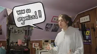 CLEANING MY ROOM (sort of)